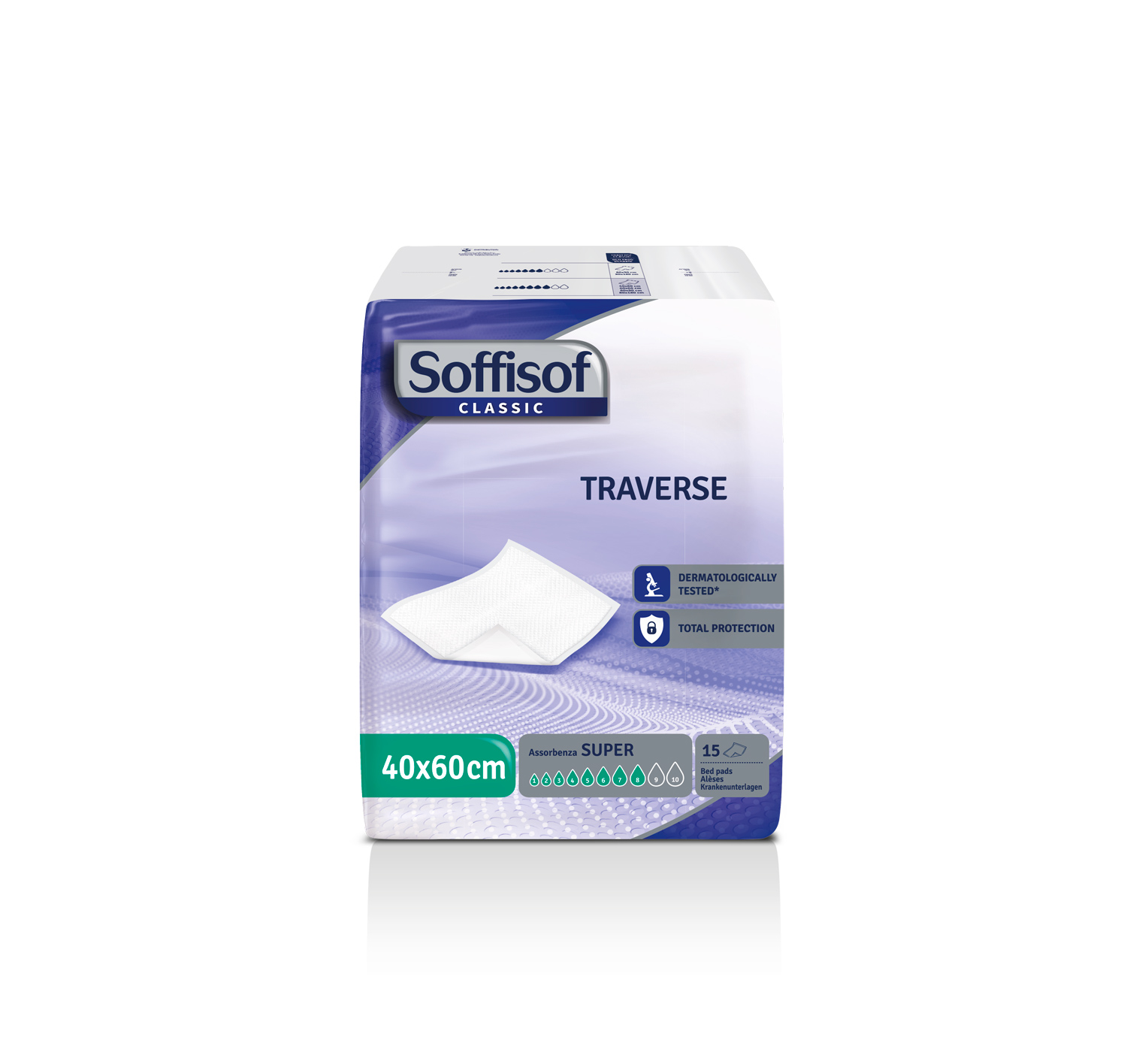 Traversa assorbente salvamaterasso con fluff 40 per RSA e domicilio