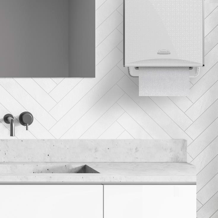 Il dispenser elettronico ICON fotografato in una cucina