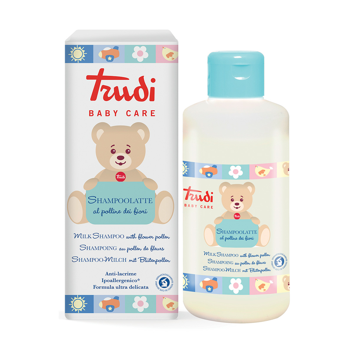 Shampoolatte Trudi BAby Care, flacone dal 250 ml