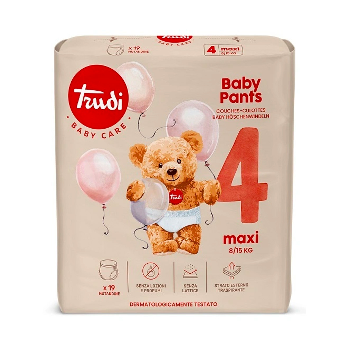 Pannolini bambino a mutandina 8-15 kg Pants Trudi baby care